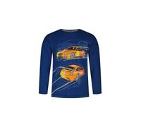 SALT AND PEPPER Boys L/S Speed Cars Print space blue