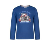 SALT AND PEPPER BY KIDS PARK Jungen Langarmshirt mit Traktor Stickerei-Applikation T-Shirt, deep Blue, 92 cm-98 cm