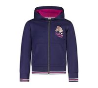 SALT AND PEPPER BY KIDS PARK Mädchen Sweatjacke mit Pferde Stickerei und Pailletten T-Shirt, True Navy, 104-110
