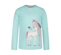 Salt and Pepper Longsleeve in Türkis - Größe 128/134 | Kinder Longsleeves