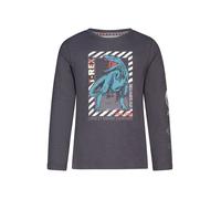 Salt and Pepper Longsleeve "T-Rex" in Anthrazit - Größe 104/110 | Kinder Longsleeves