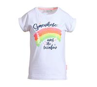 SALT AND PEPPER Mädchen Dreams Uni Regenbogen T-Shirt, White, 128/134