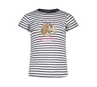 Salt and Pepper Mädchen T-Shirt mit maritimer Streifen-Look - 104 / navy