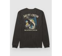 Salty Crew Big Bill Kids Longsleeve T-Shirt black Jungen Gr. L