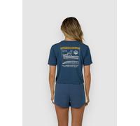 Salty Crew Boat Shop Crop T-Shirt indigo Damen Gr. S