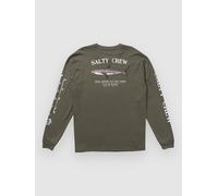 Dusty Olive Salty Crew Bruce Long Sleeve T-shirt Grün XL Mann