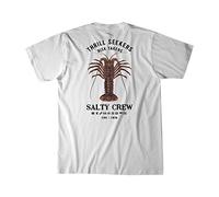 Salty Crew Bugging Out SS Tee - Herrenmode Casual Kurzarm T-Shirt Baumwolle - Regular Fit - Lifestyle Beach Apparel, Weiss/opulenter Garten, XL