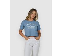 Salty Crew Even Keel Crop T-Shirt dusty blue Damen Gr. XS