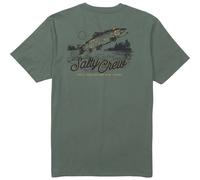 Laurel Wreath Salty Crew Fish Fest Short Sleeve T-shirt Grün,Grau XL Mann