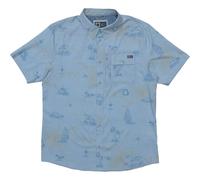 Salty Crew Flagship UV Button UP clear sky (CSKY) L