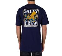 Salty Crew Ink Slinger Herren-T-Shirt, kurzärmelig, Marineblau, Mittel