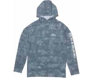 Salty Crew - Kapuzen-T-Shirt mit Sonnenschutz UPF 50+ - Herren - Mariner Hood Tech Tee - Mariner Hood Tech Tee Dark Navy für Herren - Navy blau L
