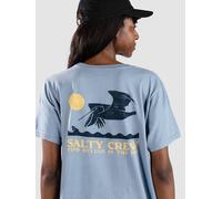 Salty Crew Lunch Time B.f Short Sleeve T-shirt Blau M Frau