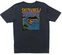 Salty Crew Men's River Rats Short Sleeve Tee Black M