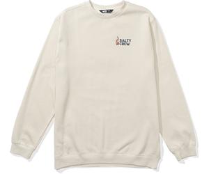 Salty Crew Men's Stake Out Crew Fleece Moonbeam M