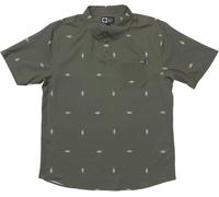 Salty Crew - Poloshirt mit Sonnenschutz - Herren - Breezer Perf Polo - Breezer Perf Polo Olive für Herren - Größe L - Khaki Khaki L