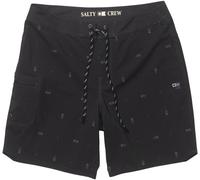 Salty Crew - Session Boardshort Phantom für Herren - Größe 32 - schwarz schwarz 32