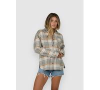 Salty Crew Shore Break Flannel Hemd clay grey Damen Gr. XS