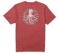 Washed Red Salty Crew Tentacles Premium Short Sleeve T-shirt Rot L Mann