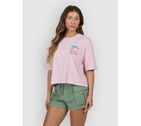 Salty Crew Travel Far Skimmer T-Shirt pink skies Damen Gr. XL