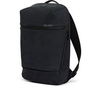 Salzen Savvy Rucksack aus Nubukleder in der Farbe Schwarz, mit gepolstertem 16 Zoll Laptopfach, Volumen: 15l, Größe: 29 x 14 x 47 cm, ZEN-SAV-001-801