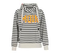 Salzhaut Damen Hoodie Sünn mit Moin-Print - Modischer Kapuzenpullover mit Kapuze mit Kordelband