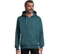 Sweatjacke SALZHAUT "Sweatjacke BREKER", Damen, Gr. 4XL, blau (dragonfly), Obermaterial: 55% Baumwolle CO. 45% Polyester PES., Sweatjacken Sweatjacke (67007716-4XL) dragonfly