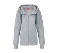 Salzhaut Damen Kapuzen-Sweatjacke Sööte - Kapuzenjacke Hoodie Shirtjacke mit Kapuze mit Kordelzug in Ice Blue Größe L