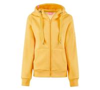 Salzhaut Damen Kapuzen-Sweatjacke Sööte - Kapuzenjacke Hoodie Shirtjacke mit Kapuze mit Kordelzug in Sun Größe M
