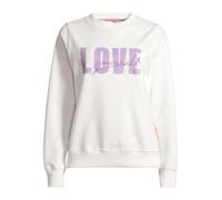 Sweatshirt SALZHAUT "Sweatshirt RABHAHN", Damen, Gr. XL, weiß (sanftes weiß), Obermaterial: 80% Baumwolle CO. 20% Polyester PES., Sweatshirts Sweatshirt (64387923-XL) sanftes weiß