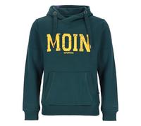 Salzhaut Herren Hoodie Heff mit Moin-Print - Weicher Kapuzenpullover mit Eingrifftaschen in Dragonfly-Neon Orange Größe XXL