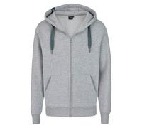 Sweatjacke SALZHAUT "Sweatjacke BREKER JACKE", Herren, Gr. XL, grau (grau melange), Obermaterial: 55% Baumwolle CO. 45% Polyester PES., Sweatjacken Sweatjacke (45743104-XL) grau melange