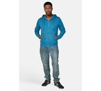 Sweatjacke SALZHAUT "Sweatjacke BREKER", Damen, Gr. XXL, blau (blau moon), Obermaterial: 55% Baumwolle CO. 45% Polyester PES., Sweatjacken Sweatjacke (71226357-XXL) blau moon
