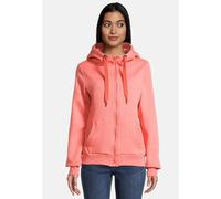 Sweatjacke SALZHAUT "Sweatjacke SÖÖTE", Damen, Gr. M, rot (coral), Obermaterial: 55% Baumwolle CO. 45% Polyester PES., Sweatjacken Sweatjacke (74492956-M) coral