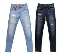 SAM Damen Skinny Jeans 5-Pocket Jeans light blue oder dark blue Lift Effekt 30/32, Light Blue Wash
