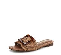 Sam Edelman Damen Bambi Pantolette | Cuoio | Übergroße Schnalle | Zum Hineinschlüpfen | Offene Zehenpartie | Lässige Strand- und Alltagssandale |