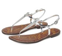 Sam Edelman Damen Gigi Flat Sandal, Soft Silber, 38 EU