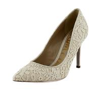 Sam Edelman Damen Hazel Pumps, Elfenbein/natürliche Spitze, 36 EU