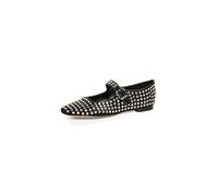 Sam Edelman Damen Michaela Mary Jane Flat, Schwarzer Wildleder-Edelstein, 36 EU