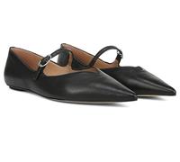 Sam Edelman Damen Noa Mary Jane Flat, Schwarz Leder, 37 EU