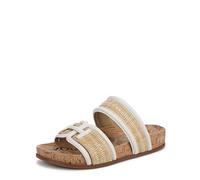 Sam Edelman Damen Rowan Slide Sandal, Dark Natur/Bright White, 39 EU