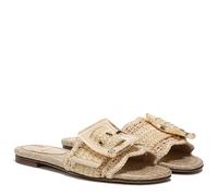 Sam Edelman Damen-Sandalen Bambi | Naturfarben | Übergroße Schnalle | Zum Hineinschlüpfen | Offene Zehenpartie | Lässige Strand- und Alltagssandale |