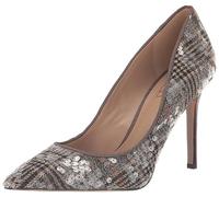 Sam Edelman Hazel Damen Pumps mit spitzem Zehenbereich, Grauer Tweed, mehrfarbig, 36 EU