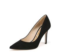 Sam Edelman Women's Hazel Heeled Dress Pumps, Black Suede, Medium Fit, UK 3