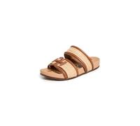 Sam Edelman Damen Rowan Slide Sandal, Dark Natural/Rich Cognac, 37 EU