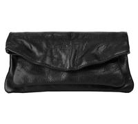 Samantha Look Clutch Echt Leder schwarz Damen Schultergurt abnehmbar, Innentasche(n), Schultergurt verstellbar