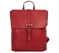 Samantha Look Damen Rucksack Echt Leder Made in Italy, City Daypack mit Magnetverschluss, Kleiner Lederrucksack mit Tragegriff