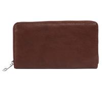 Samantha Look Geldbörse (1-tlg), echt Leder, Made in Italy, braun