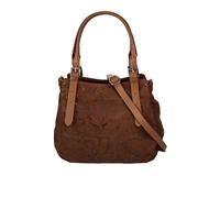 Samantha Look Handtasche Echt Leder Damen | Made in Italy | elegante Henkeltasche | Umhängetasche mit Floralprägung | 021690