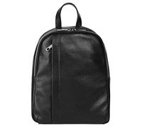 Samantha Look Rucksack Echt Leder Damen 021686 Made in Italy, Moderner City Rucksack mit Hauptfach, Einsteck- und Reißverschlussfächern